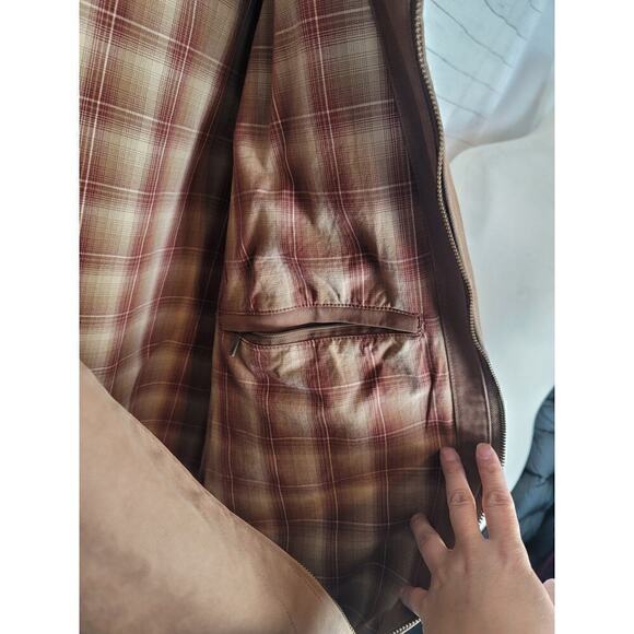 EDDIE BAUER BARN CHORE JACKET W CORDUROY COLLAR IN BROWN, SZ XL TALL - Picture 6 of 15